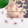 Nova simulação de folha de bambu nail art jóias verão explosões gelo transparente verde escuro folha de bambu nail art decoração nail art jóias