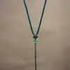 Cordão de Colar Trançado à Mão para Pingentes de Jade, Fio Fino Ajustável Estilo Étnico para Mulheres