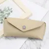 Estuche de Cuero Resistente a la Presión para Gafas Moda Hebilla Redonda Gafas de Sol Bolsa Suave Estuche Gafas de Sol Almacenamiento Portátil Caja de Cuero Logo Imprimible