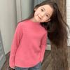 Roupa Infantil Roupa de Inverno Suéter de Menina Camiseta de Tricô para Usar por Baixo 2023 Novo Outono e Inverno Tops de Bebê Gola Alta