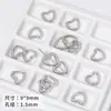 Caixa de Amor Versátil Irregular Prata CCB Acrílico Contas DIY Colar Pulseira Feito à Mão Material de Contas