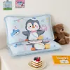 Funda de Almohada de Terciopelo de Leche Extraíble Dibujos Animados de Jardín de Infancia Versión Grande Funda de Almohada para Niños Almohada Pequeña para Estudiantes Adecuada para Todas las Estaciones