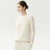 Suéter de Cachemira para Mujer Otoño/Invierno 2026, Cuello Redondo, Versátil Capa Base de Punto Trenzado, Corte Holgado, Top de Lana de Alta Gama