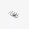 Fábrica de Origen Aleación de Zinc Hebilla de Figura de Ocho Accesorios Llavero de Langosta Correa de Bolso DIY Anillo de Ajuste