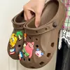 Zuecos para mujer para enfermeras, calzado casual para exteriores, sandalias impermeables de verano 2026, de punta cerrada, con suela suave, pantuflas de suela gruesa para mujer