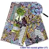 Juego de Tela de Cera Africana Estampada Decorativa de 6 Yardas Tela de Cera de Cristal Tela Super Cera Africana