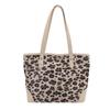 2026 Nova Bolsa Tote de Ombro Estampada de Leopardo Fosca Tendência Moda Casual Grande Capacidade Simples para o Dia a Dia Bolsa Transversal Feminina
