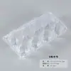 10 Piezas de Bandejas de Plástico Transparentes para Huevos, Bandejas para Huevos de Pato, Bandejas para Huevos de Paloma, Bandejas para Huevos Silvestres, Bandejas para Huevos Recubiertas de Barro, Cajas para Huevos