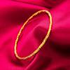 Pulsera Jindian del mismo estilo Three Life III, anillo de arena fina de oro vietnamita con diseño de arena fina, accesorios de moda con personajes de la fortuna, pulsera para mujer, joyería