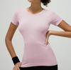 Nova Camiseta de Yoga de Manga Curta Ajustada, Top de Yoga Fino de Manga Raglan com Secagem Rápida, Roupa Esportiva de Pilates para Mulheres