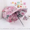 Estilo Tradicional Novo Estilo Chinês Dobrável Manual Totalmente Automático Cinco Dobras Uso Duplo Guarda-chuva de Sol e Chuva para Mulheres, Guarda-sol, Logotipo Personalizado