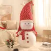 Decoração de boneco de neve de desenho animado de Natal boneca grande decoração de Natal layout de cena de vitrine de shopping