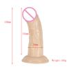 Pênis Simulado com Carne Macia, Realista com Ventosa, Puxador de Bolinhas, Expansão Vaginal e Anal, Inserção Manual, Masturbação, Brinquedo Anal