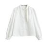 AY691-25 Camisa de primavera estilo europeu e americano, empilhada, com alças finas, gola redonda, ombro de fora