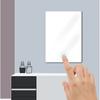 Lámpara de espejo de maquillaje para baño 220v con enchufe interruptor sensor táctil regulación continua lámpara de pasta de vidrio con inteligente