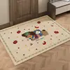 Felpudo de entrada, alfombra, alfombra de recibidor, felpudo resistente a la suciedad, alfombra de franela para dormitorio de cliente, alfombra de dibujos animados para recibidor