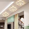 Lámpara empotrada de cristal LED para sala de estar, decoración de techo, lámpara pequeña, lámpara de agujero, lámpara de pasillo empotrada, lámpara de pasillo