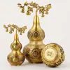 Calabaza de los Ocho Inmortales de Latón para Atraer Riqueza y Fortuna, Calabaza Abierta de los Ocho Trigramas para la Entrada, Calabaza de Decoración para el Hogar para la Inauguración de Casa, Venta al por Mayor del Fabricante