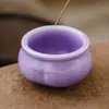 Queimador de incenso e porta-incenso de cerâmica roxo lilás feito de fábrica para uso doméstico, base e suporte de incenso de estilo chinês para interior de alta qualidade