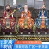 Estátua dos Três Deuses Puros em Bronze Fundido, Estátua Tai Sui em Latão, Escultura de Yuan Shi Tianzun, Estátua de Bronze de Lingbao Tianzun, Estátua dos Três Deuses Puros