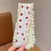 Pinza para el flequillo de la frente con lindo patrón floral pequeño, pinza para flequillo francés, diadema para lavarse la cara, pinza para el pelo de mujer para la parte trasera de la cabeza