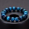 Pulseira olho de tigre azul celeste natural direto da fábrica pulseira olho de águia olho de gato relâmpago olho de tigre azul lago pedra de círculo único