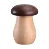 Sostenedor de Palillos Creativo Hogareño Caja de Palillos de Gama Alta Color Nogal Hongo Lindo Adorno de Tarro de Palillos Retro Nuevo Chino