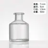 Botella de Aromaterapia Barriga Grande Botella Vacía Boca de Tarjeta Sin Fuego Botella de Vidrio Transparente Flor Seca Planta Fragancia Aceite Esencial Palo Volátil Botella Expansible