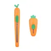 Cuchillo de Utilidad Zanahoria Mañana&Luz, Cuchillo para Abrir Cajas para Estudiantes, Cuchillo de Papelería Push-Pull, Herramienta Pequeña para Journaling