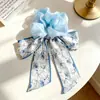 Em Estoque Atacado Rabo de Cavalo Baixo Estilo Coreano Scrunchie Laço Retrô Prendedor de Cabelo Corda de Cabelo Scrunchie Prendedor de Cabelo