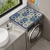 Alfombrilla para Lavadora Estilo Nuevo Transfronterizo Estilo Posibia Estampada Alfombrilla Absorbente Antideslizante para Encimera de Horno de Microondas Doméstico Alfombrilla de Protección Solar