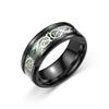 Anillo de Acero Inoxidable con Patrón de Dragón Estilo Chino Moda Versátil Anillo de Acero de Titanio con Patrón de Dragón Moda Europea y Americana Anillo para Hombre Venta al por Mayor