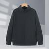 Suéter de cuello alto, ropa de trabajo, logotipo, ropa de clase de otoño e invierno, camisa publicitaria para fiestas grupales, abrigo con cremallera y forro polar estampado