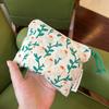 Ins Pequena Bolsa de Moedas Fresca Portátil Armazenamento Maquiagem Toalha de Tia Pequena Bolsa com Zíper Doce Bolsa de Cosméticos Atacado