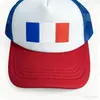 Copa do Mundo de 2026 Chapéu de Aba Curva com Bandeira da França para Fãs Nova Cor Color Block Chapéu de Sol Baseball Chapéu de Sol