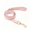 Directo de fábrica, en stock, juego de collar y correa de terciopelo para mascotas transfronterizo para perros y gatos pequeños y medianos, personalizable con logo