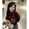 Sudadera de Dibujos Animados Coreanos para Niñas Otoño 2025 Conjunto de Moda con Mangas Largas y Pantalones de Chándal Ropa para Niños Ropa de Otoño