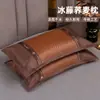 Almohada refrescante de verano, almohada de trigo sarraceno, núcleo de almohada de ratán helado de verano, un par de almohadas de soporte para el cuello para adultos, almohada especial de bambú para ayudar a dormir