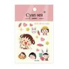 Pegatinas Chibi Maruko-Chan Pegatinas de Gelatina Pegatinas Gratis Chibi Maruko-Chan 3D Ccd Funda para Teléfono Decoración Impermeable para Computadora