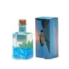 Botella de Arena Movediza Rectangular Mini Linda Rellena de Aceite Adorno de Escritorio Reloj de Arena Líquido Botella a la Deriva Regalo para Acuario