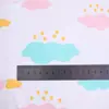 Capa para bolsa de roupas de algodão estampado, malha de algodão classe A para bebês, 300 peças, estampado, dupla face