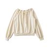 Sudadera holgada de manga larga estilo dulce coreano para mujer Otoño Nuevo Elástica Cintura alta Versátil Casual Deportiva Top tipo jersey