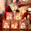 2027 Nuevo Estilo Dibujos Animados Cuadrado Pequeño Bolsas de Sobres Rojos Venta al por Mayor Lingote de Oro Sobres Rojos Regalo de Retorno Universal