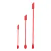 Frasco de Cosmético Mini Espátula de Silicone de Duas Pontas Espátula Cosmética de Ponta Pequena Espátula para Mini Frasco de Geleia para Assar