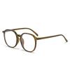 2026 Nueva Moda Retro Ojo de Gato Marco Grande Gafas Sin Graduación Estilo Europeo y Americano Tendencia Callejera Estilo Influencer Adelgazantes Montura Gruesa Gafas
