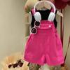 Macacão de Verão para Meninas, Marca Tendência Infantil Estilosa Estilo Coreano Dopamina Fino Moda Fashionável Celebridade da Internet Shorts