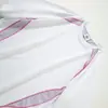 Camiseta Deportiva de Color Contrastante Transpirable con Cuello Redondo para Verano para Hombres y Mujeres/Ropa de Trabajo a la Moda Mangas Cortas 8494