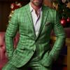 2025 Exportación Tops de Primavera para Hombre Ropa de Trabajo Casual Estampada Chaqueta de Traje de Doble Botonadura para Hombre Talla Grande Personalización