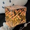 Presente Tanabata Cubo Mágico Tulipa Luminária de Noite Atacado Material DIY Artesanal Presente de Aniversário para Meninas Namorada
