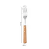 Vajilla de Acero Inoxidable 304 Creativa Estilo Japonés Mango de Madera de Peral Cuchillo y Tenedor para Bistec Estilo Occidental Cuchara para Postre Set de Vajilla Regalo
